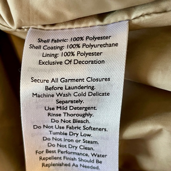 Eddie Bauer Women's Rain Jacket Coat Small Khaki WeatherEdge Alaska Packable - Picture 7 of 7